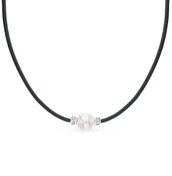 

Silver necklace with pearls sunlight sample 925