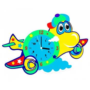 

Cl019 airplane clock-set for creativity from foamiran color whale 28,5*19 cm