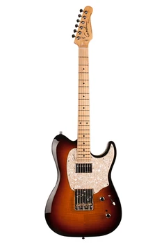 

046966 Stadium '59 vintage burst flame MN electric guitar, sanberst, Godin
