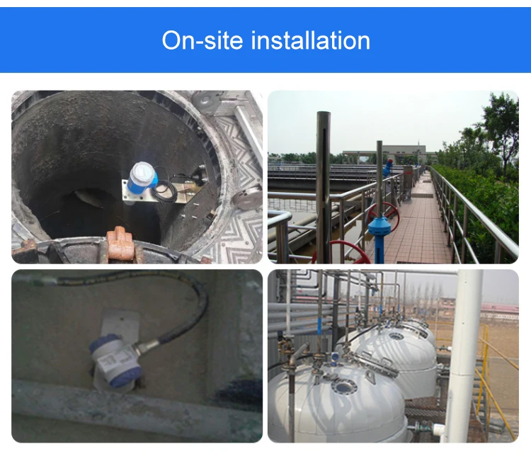 IP68 IP65 4-20 ma RS485 Distance 10 Meter Water Fuel Oil Tank Liquid Depth Ultra