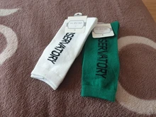 Calcetines de algodón puro hasta la rodilla para niños y niñas, Bonitos colores y letras, informales, deportivos, 1-9T