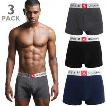 

Doublem, Pack 3 pc Briefs Boxer, Cotton's, with tight elastic, no Tag, to hombres, Size S, M, L, XL