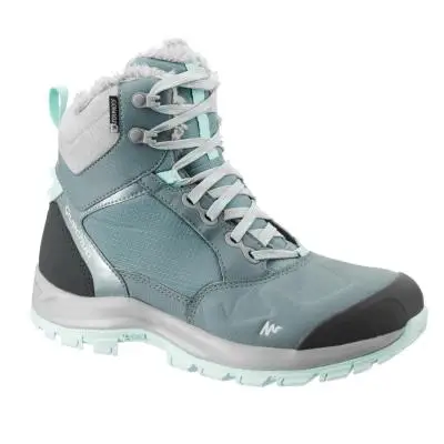 БОТИНКИ ЖЕНСКИЕ ДЛЯ ЗИМНИХ ПОХОДОВ SH520 X-WARM MID QUECHUA. Decathlon - Цвет: Серый