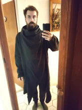 INCERUN-abrigos irregulares de manga larga para hombre, ropa de calle de cuello alto, sólido, de moda, estilo Punk, S-5XL