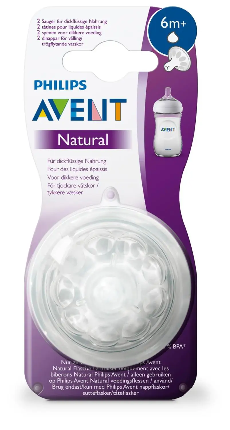 Philips Avent Соска для густых жидкостей 2 шт серия NATURAL 2.0