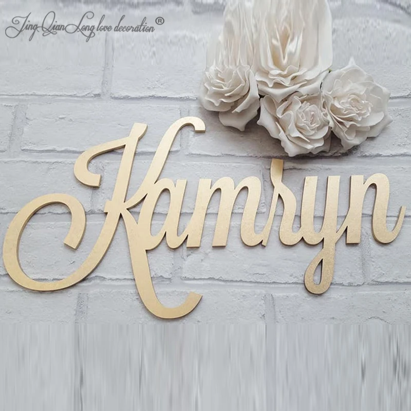 Wood Word or Name Wooden Signs letters Personalized Design Home Decor Wall Custom Laser Cut Words | Дом и сад