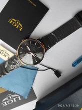 LIGE-Reloj de cuarzo con malla de acero inoxidable para mujer, accesorio de lujo, relojes de marca resistentes al agua, ultrafinos, calendario semanal + caja, regalo