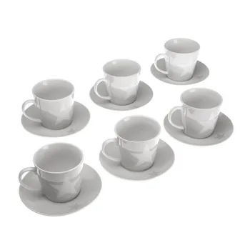 

Piece Coffee Cup Set Porcelain (6 Pieces)