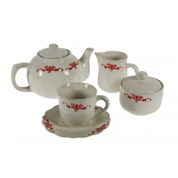 

Coffee & Tea sets 15 pieces rustic style.