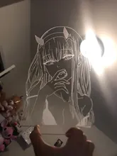 Two-Figure Nightlight Lamp Decor-Light Gift Manga Darling Zero Girls Bedroom Anime In-The-Franxx