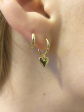 WANTME-Plata de Ley 925 auténtica de estilo minimalista para mujer, hebilla de oreja redonda Bohemia, Punk, Unisex, Rock, accesorios de joyería, pendientes