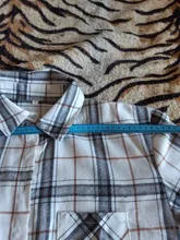 Plaid Shirts Blouses Oversized Women Top Long-Sleeve Blusas Loose Casual Cotton Ladies