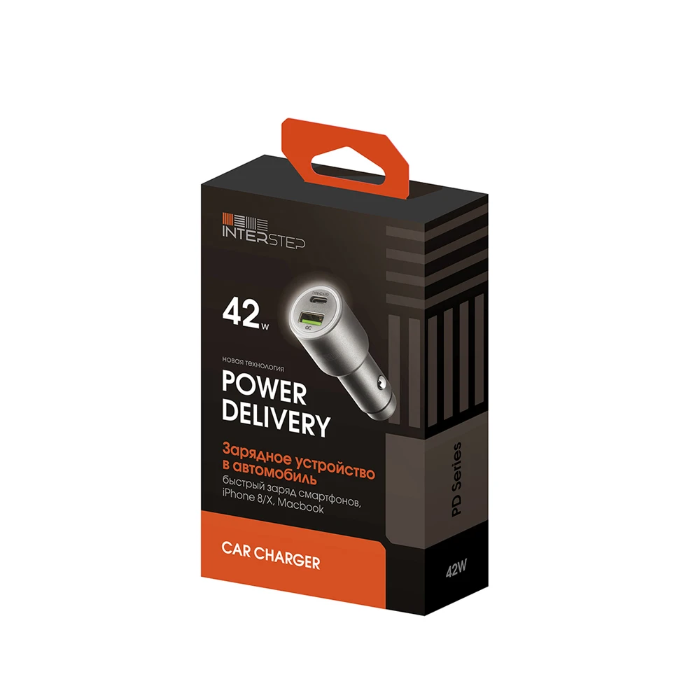 ASE INTERSTEP Metal(42 W) USB QC 3.0+ PD Silver