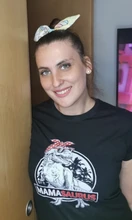 Mamasaurus T Rex dinosaurio T camisas de las mujeres 2021 novedad de verano suelto Casual camiseta de regalo de día de la madre de Corea O cuello Tops mujer