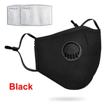 

Anti Pollution PM2.5 Mouth Mask 5 layers Dust Respirator with 2pcs filter Washable Facemask Masks Cotton Mouth Muffle Cycling