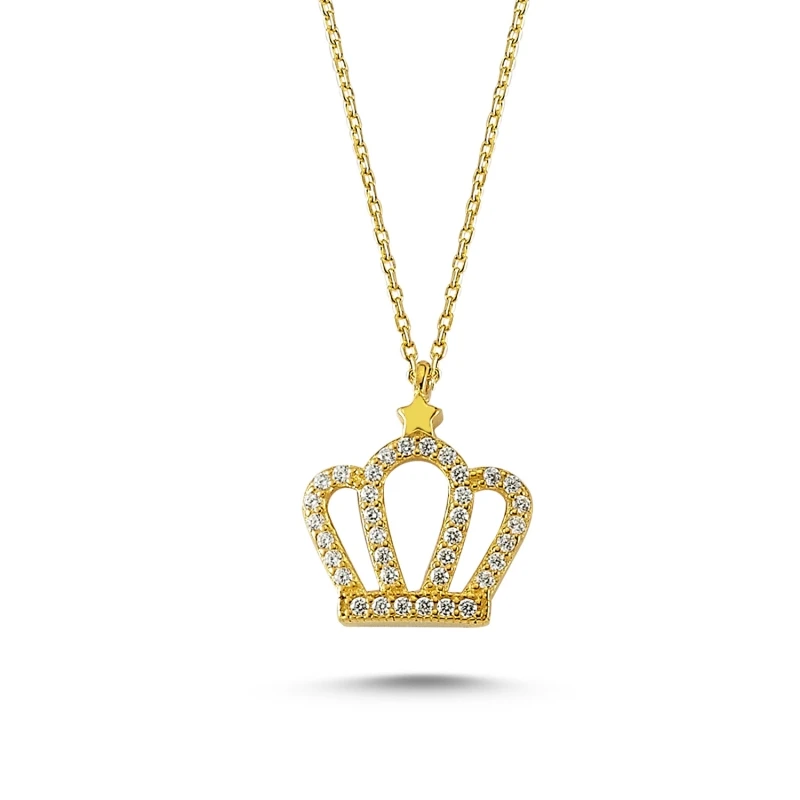 

Silver 925 Sterling Zircon Crown Pendant