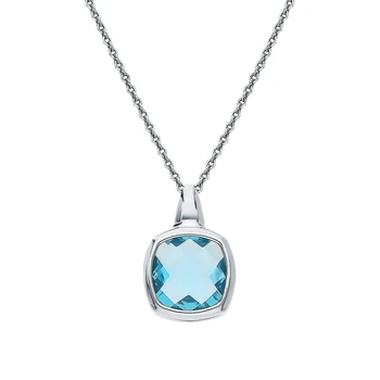 

Silver Pendant with Topaz imitation sunlight sample 925