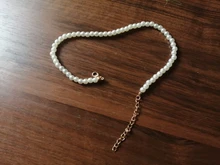 Collares de perlas simuladas con bolas pequeñas para mujer, 5 tamaños, cadena de clavícula femenina, regalos de joyería para el Día de San Valentín