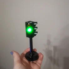 Miniseñal de tráfico con sonido LED para niños y niñas, bloques de luz de carretera con sonido LED, rompecabezas educativo de seguridad para niños, juguetes de tráfico, regalos