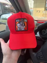 Capslab-Gorra de malla con diseño de Bugs Bunny para hombre y mujer, gorro de béisbol con diseño de pantera ajustable, de dibujos animados Snapback, unisex