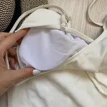 One-Piece Swimsuit Monokini Ribbed Sexy New Women with Waist-Rope Lady V1337 Female