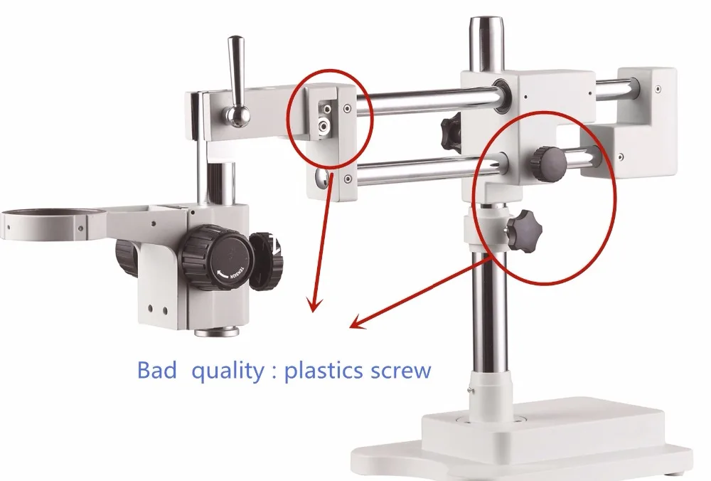 Тяжелый 1 набор STL2 микроскоп двойной стрелы Стенд+ зум стерео микроскоп фокус крепление/держатель/bonder Arm holde Dia76mm