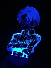 Table-Lamp Light Cool Ackerman-Figure Night-Light Titan Attack Acrylic Home-Room-Decor