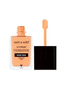 

Wet N Wild Photo Focus Foundation (Desert Beige) -base up make up-High Pigmentation-Look perfect bass any photographic lights-30 ml-1 unit