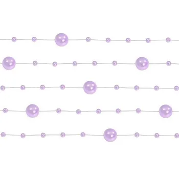 

Strips 5 Garland lilac pearls for birthday party decoration, communes, anniversaries, children