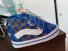 Zapatos de lona para bebé de 0 a 2 años, botines a la moda con lazo de gancho, para primeros pasos, para cuna