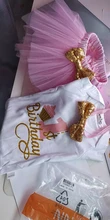 Bebé niña un año vestido lindo 1, primer cumpleaños traje chica vestido de Bebé Ropa de verano de encaje de niña de fiesta con conjuntos de tutú 3 uds ropa