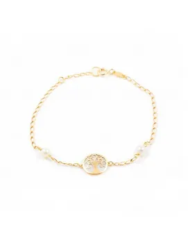 

Bracelet Tree of life with nacar (9Kts)