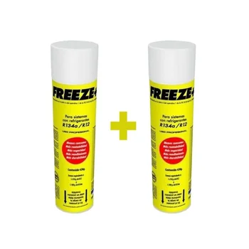 

2 bottles Refrigerant Gas Freeze 445Gr Organic Substitute R12/R134A