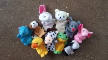 Toys Doll Plush-Toy Story-Props Finger-Puppets Animals Tell Baby Family Kids Gift 10pcs