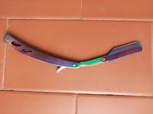 FnLune-afeitadora profesional para hombres y mujeres, herramienta para afeitar el vello púbico, axila, cuchillo de barbero para enviar la hoja plegable El estilista sostiene una navaja y envía una cuchilla para afeitar