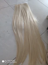 SHANGKE-Extensión de cabello liso sedoso Natural, 5 clips/pieza, 24 pulgadas, Clip en mujeres, pelo sintético largo falso