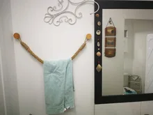 Towel Rack-Holders Supplies-Accessory Bathroom-Decoration Hanging-Rope Hotel Vintage