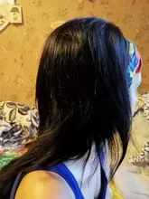 Headband Wig Human-Hair Black Natural-Color Straight Women Brazilian Machine-Made 30inch