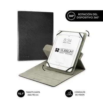 

Subblim rotate 360 ° universal tablet case up to 10.1 '/25.6cm black-rotation 360 °-velvety interior-system