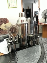 Bars-Set-Tools Wine-Rack-Stand Cocktail-Shaker-Mixer Drink-Bartender Stainless-Steel
