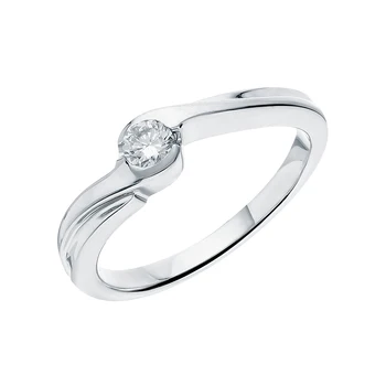 

Gold ring with diamonds sunlight sample 585