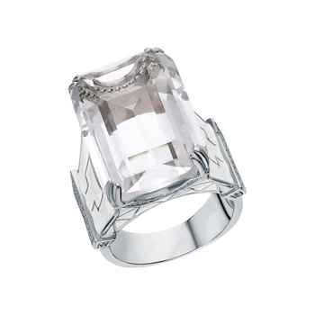 

Silver ring with enamel, sitals and cubic zirconium sunlight sample 925 test