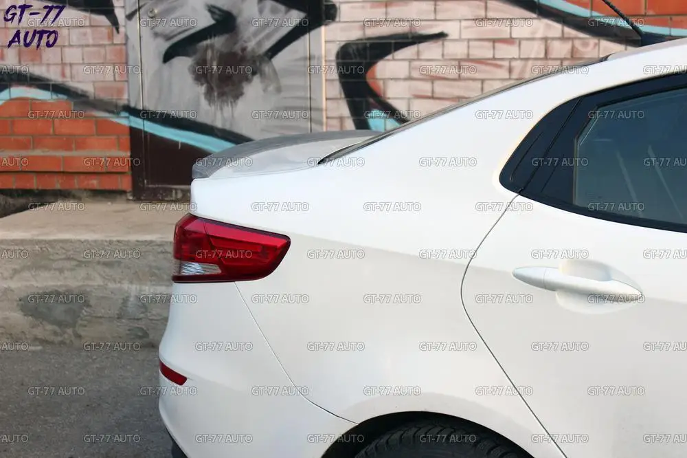 Спойлер на крышку багажника для Kia Rio III 2011- саблей внешний материал ABS пластик Стайлинг тюнинг коврик