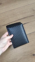 Sobres de papel con burbujas negras mate, bolsa de correo acolchada, para mensajería con espuma de autosellado, impermeables, 5 tamaños disponibles, negro, 100 unidades