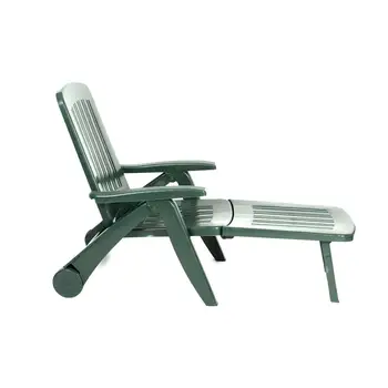 

Lounger CANCUN green resin recyclable.