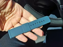 Anbeer-Correa de reloj de goma para hombre, 14mm, 18mm, 20mm, 22mm, 24mm, pulsera de repuesto de liberación rápida, de silicona deportiva negra