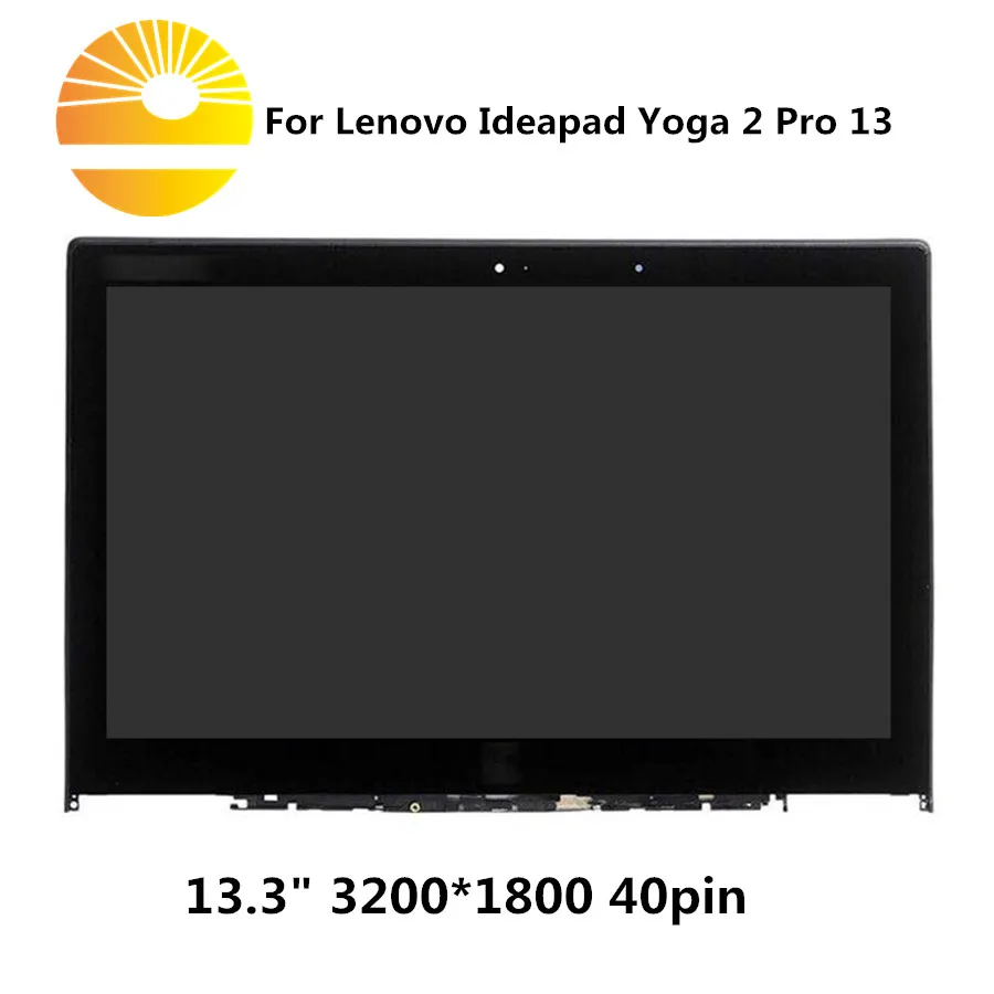 13," для lenovo Yoga 2 Pro 13 lcd кодирующий преобразователь сенсорного экрана в сборе разрешение 3200X1800 Замена с рамкой