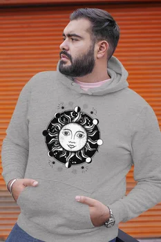 

Angemiel Wear Sunglasses Gray Men 'S Hooded Sweatshirt