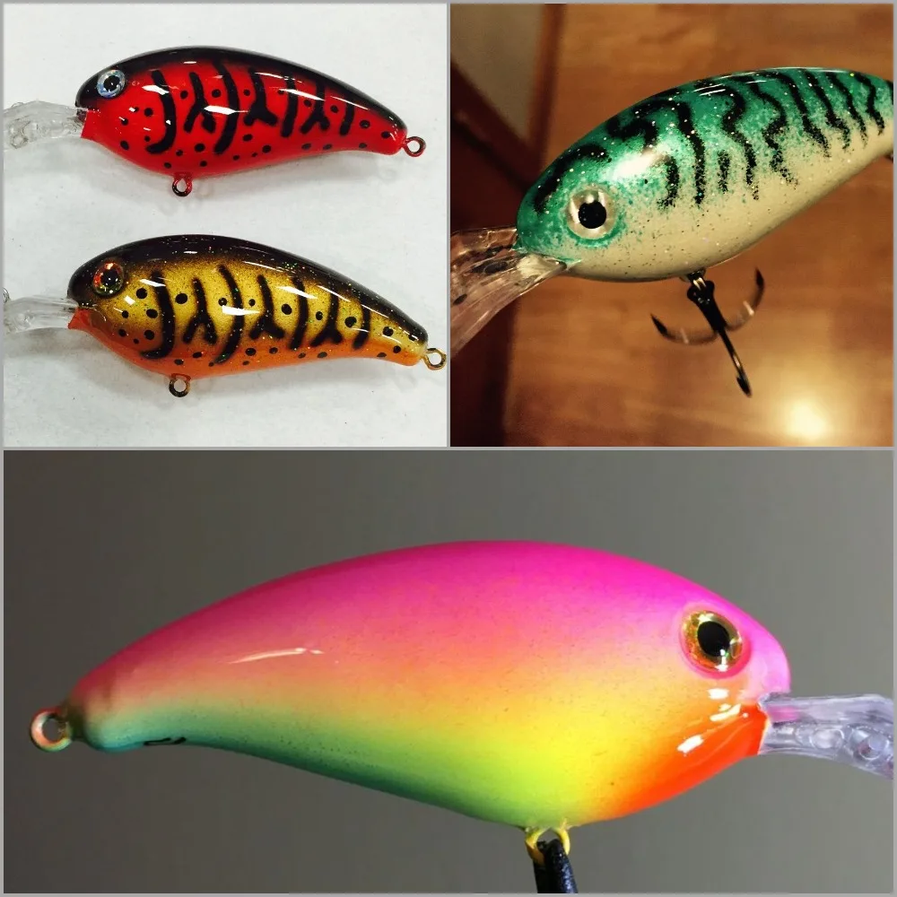 wLure 15g Deep Diving Unpainted Crankbait Lure Body Tough Built Sea Fishing  Bait 10 Lures for Lure Painting Hobby UPC255