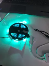 Tira de luces LED inteligente Tuya, con WiFi, RGB, 12V, 5050, funciona con Alexa, Google, Control remoto por voz, 30LED/m, cambio de Color